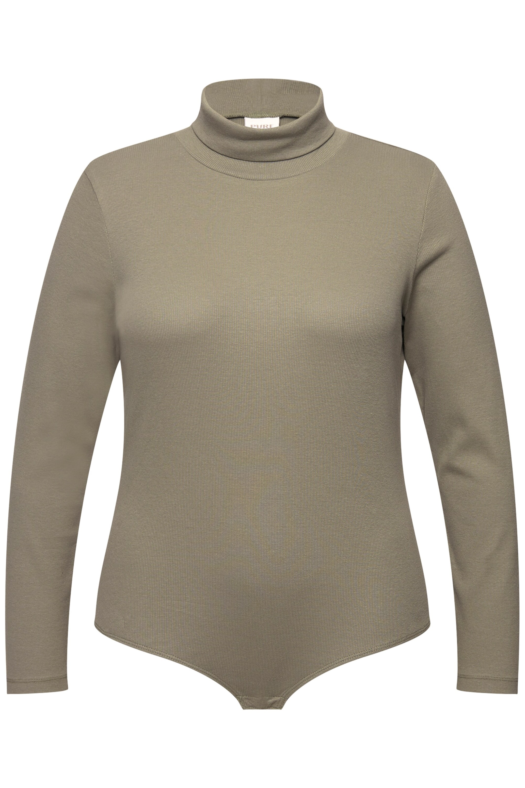 Ulla Popken Shirt bodysuit in Grey: front