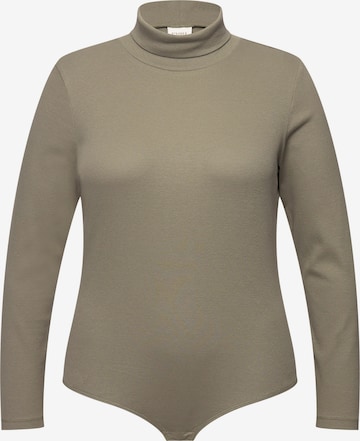 Ulla Popken Shirt bodysuit in Grey: front