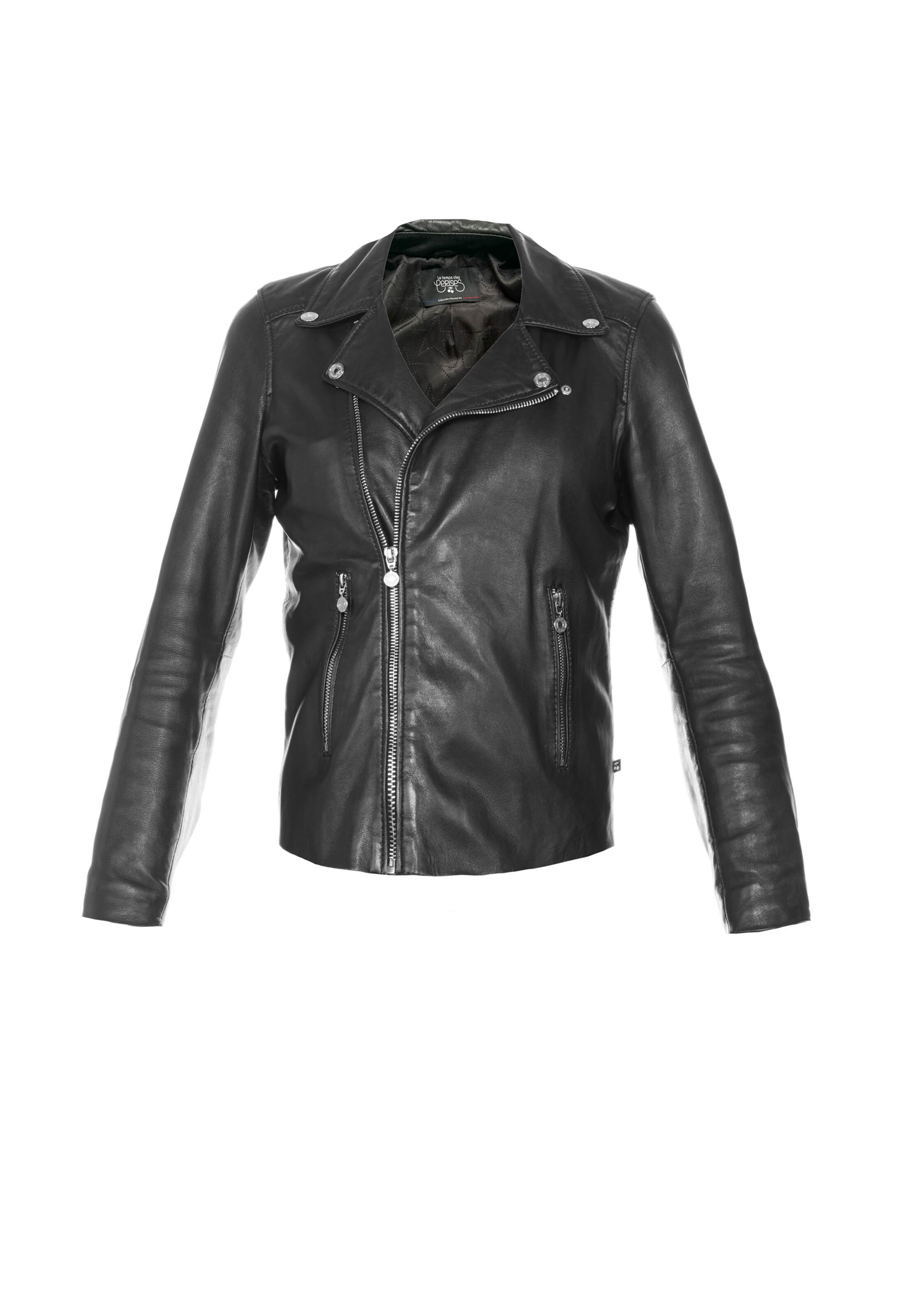 Le Temps Des Cerises Jacke 'Nancy' in Schwarz: Vorderseite
