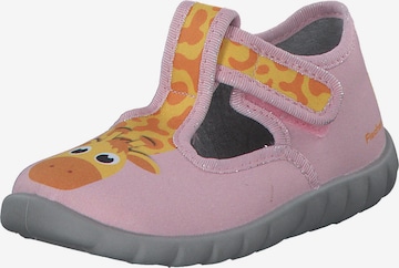 FISCHER Hausschuh in Rot: Vorderseite