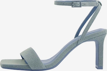 Bershka Strap sandal in Blue