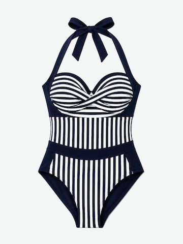 MILENKA Klassisch Badeanzug 'Marine swimsuit'‌‌‌‌ in Blau: Vorderseite