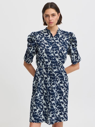 Robe 'Nina' ICHI en bleu : devant