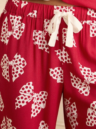 love & roses Pyjama in rot / weiß, Produktansicht