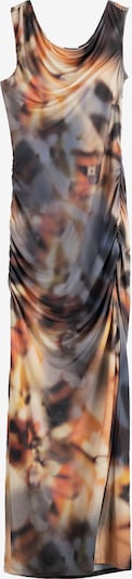 Bershka Ljetna haljina u tamo siva / narančasta / crna, Pregled proizvoda