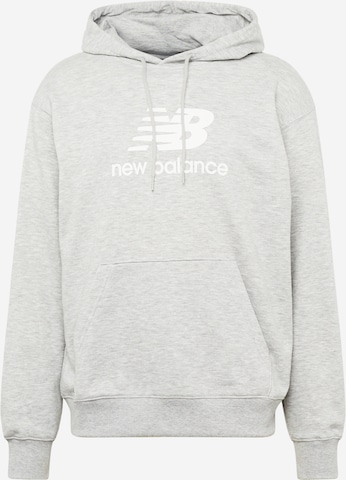 new balance Sweatshirt 'ESSENTIALS' i grå: framsida