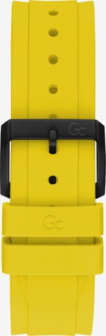 Montre à affichage analogique 'Coussin Shape Racing' Gc en jaune