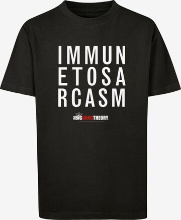 Maglietta ' Immune To Sarcasm' di F4NT4STIC in nero: frontale