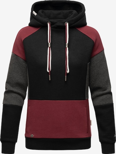 NAVAHOO Sweatshirt 'Babykätzchen' in grau / bordeaux / schwarz, Produktansicht