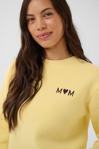 Sweat-shirt Kaffe en jaune
