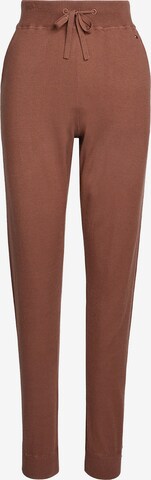 Pantalon 'Global Stripe Lounge' TOMMY HILFIGER en marron : devant