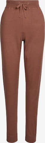 TOMMY HILFIGER Pants 'Global Stripe Lounge' in Brown: front