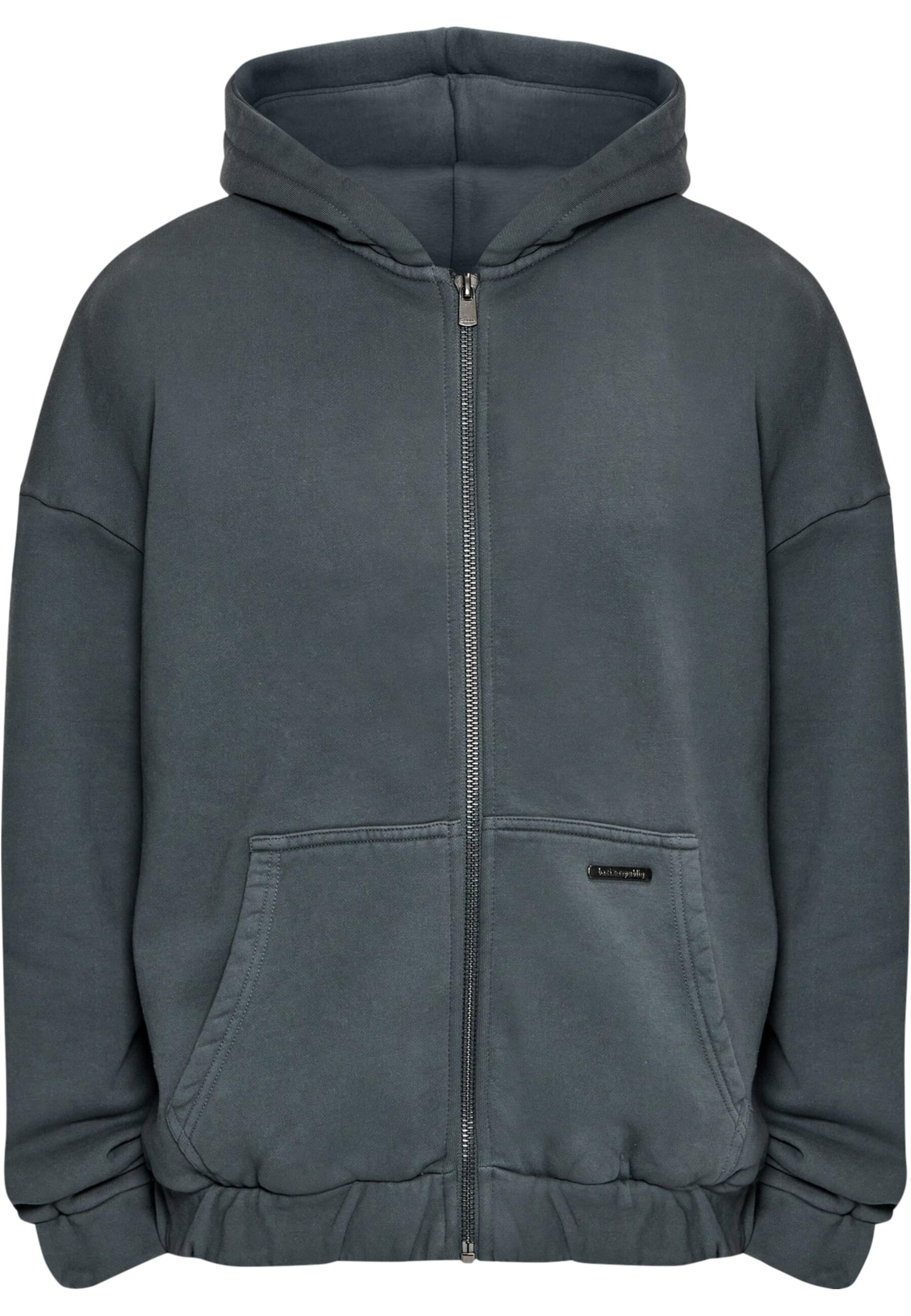 Dropsize Sweat jacket in Grey: front
