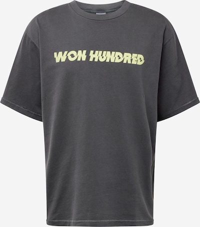 Won Hundred T-Shirt 'LA Staggered' in limone / schwarzmeliert, Produktansicht