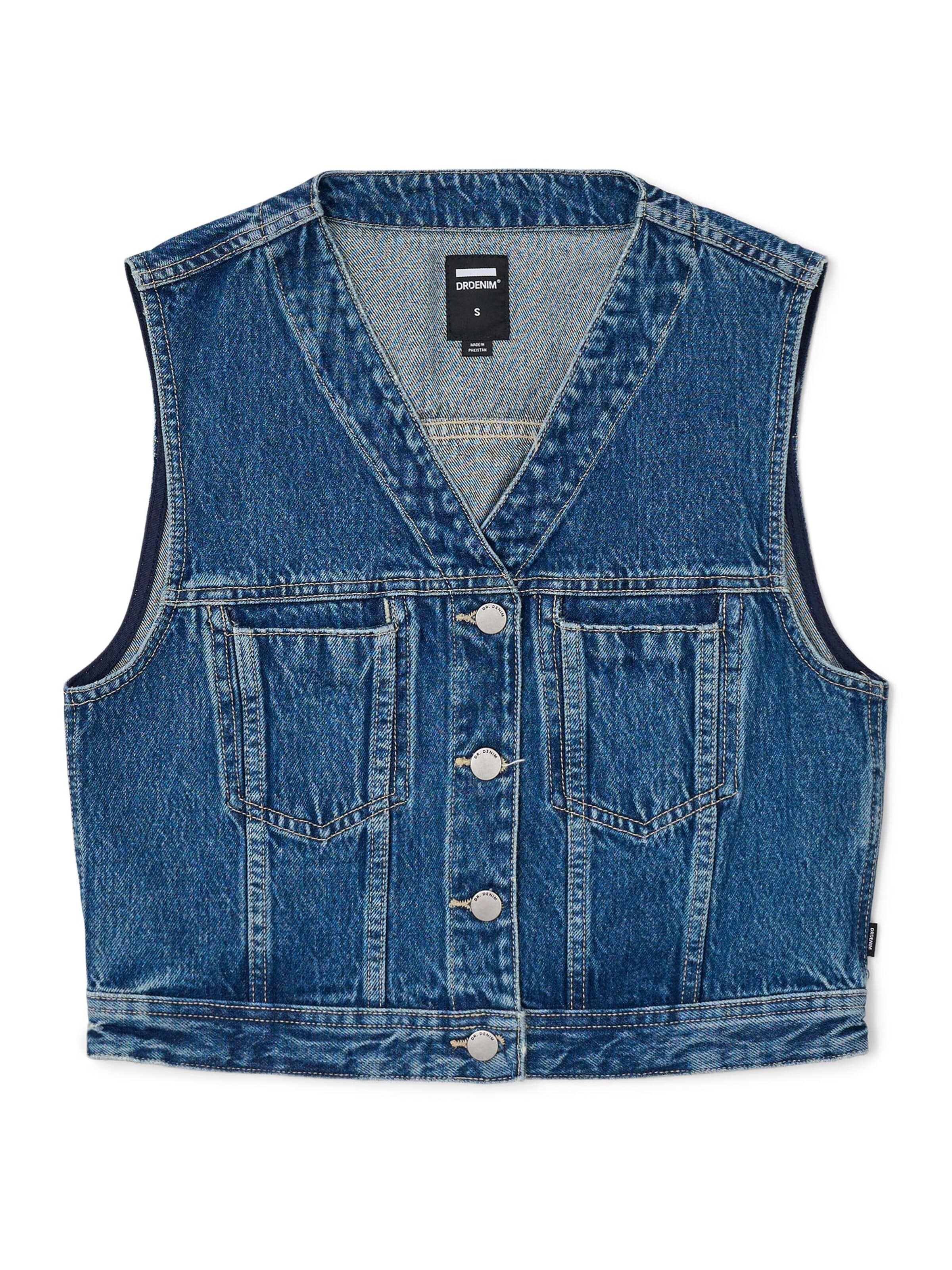 Dr. Denim Top 'Tina Top'‌‌‌‌‌‌‌‌‌‌ in Blau: Vorderseite