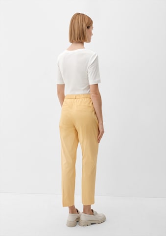 s.Oliver BLACK LABEL - Regular Calças chino em amarelo