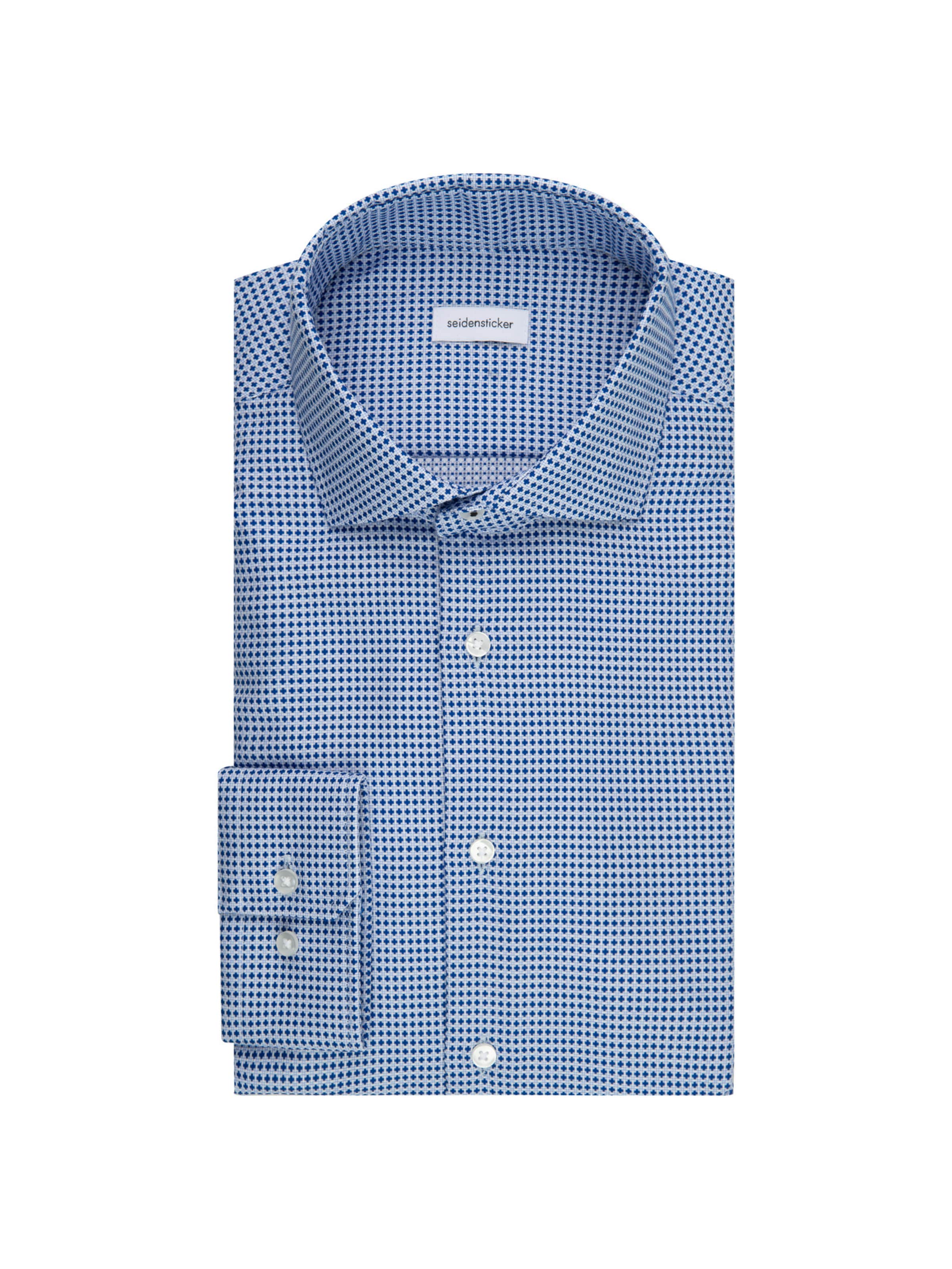 SEIDENSTICKER Regular fit Zakelijk overhemd 'Smart Classic' in Blauw