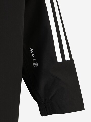 ADIDAS SPORTSWEAR Μπουφάν πεζοπορίας 'Bsc 3-Stripes Rain.Rdy ' σε μαύρο