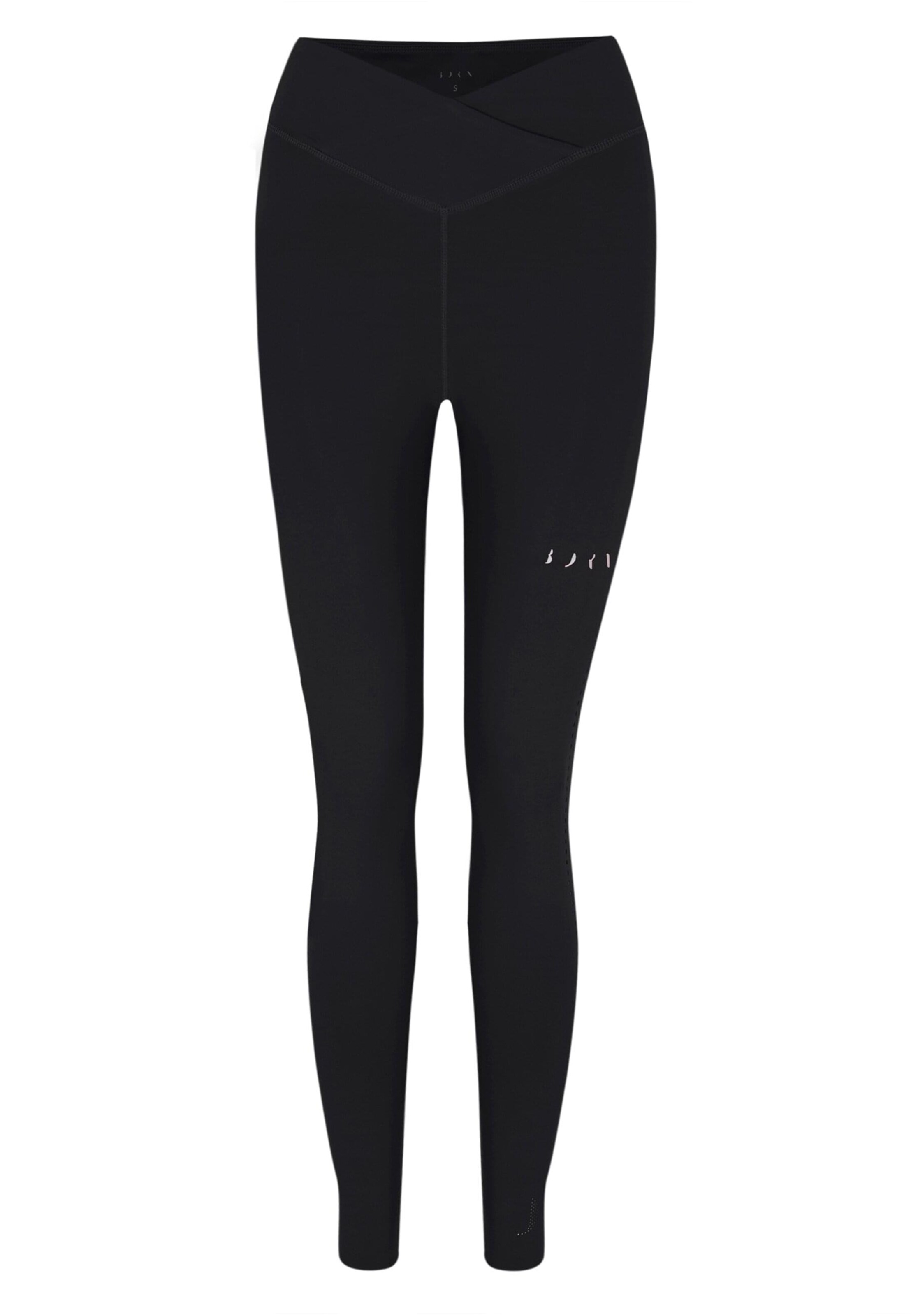 Born Living Yoga Skinny Sporthose 'Nara ' in Schwarz: Vorderseite