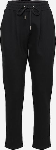 Loosefit Pantalon à pince 'PONTE PLEAT' River Island en noir : devant