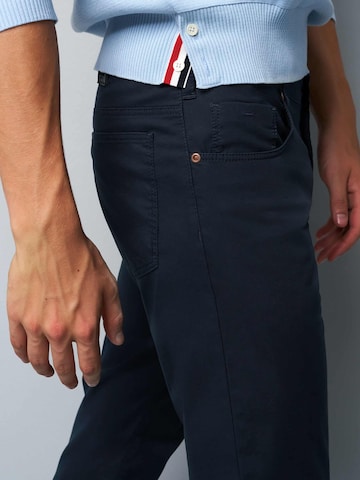 MEYER Slimfit Broek 'M5' in Blauw