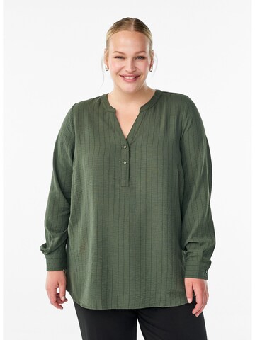 Zizzi Blouse in Green: front