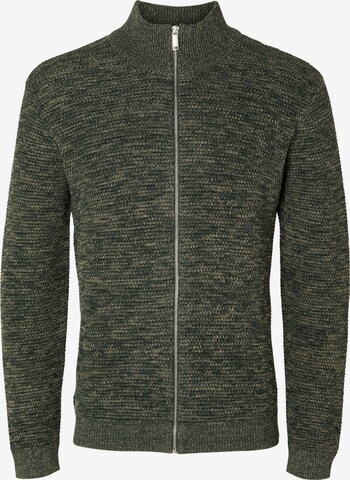 SELECTED HOMME Knit Cardigan 'Vince' in Green: front