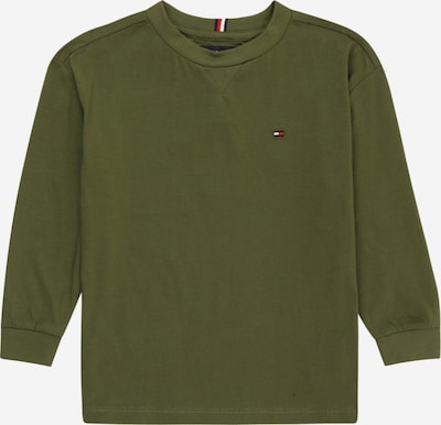 TOMMY HILFIGER T-Shirt en marine / olive / rouge feu / blanc, Vue avec produit