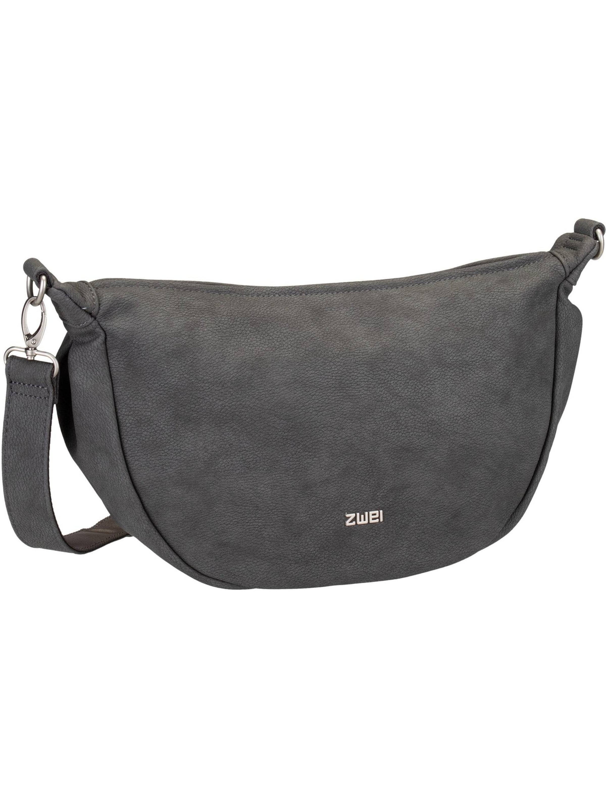 ZWEI Handbag ' Mademoiselle M70 ' in Grey: front