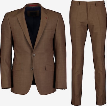 ROY ROBSON Slim fit Suit in Brown: front