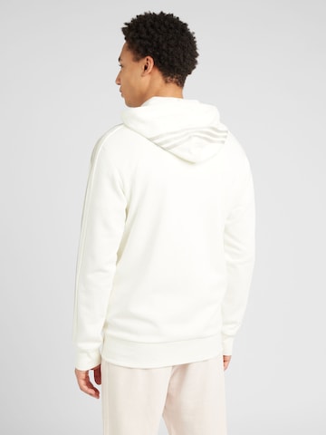 Veste de survêtement 'Essentials French Terry 3-Stripes ' ADIDAS SPORTSWEAR en blanc