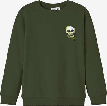 NAME IT Sweatshirt in Groen: voorkant