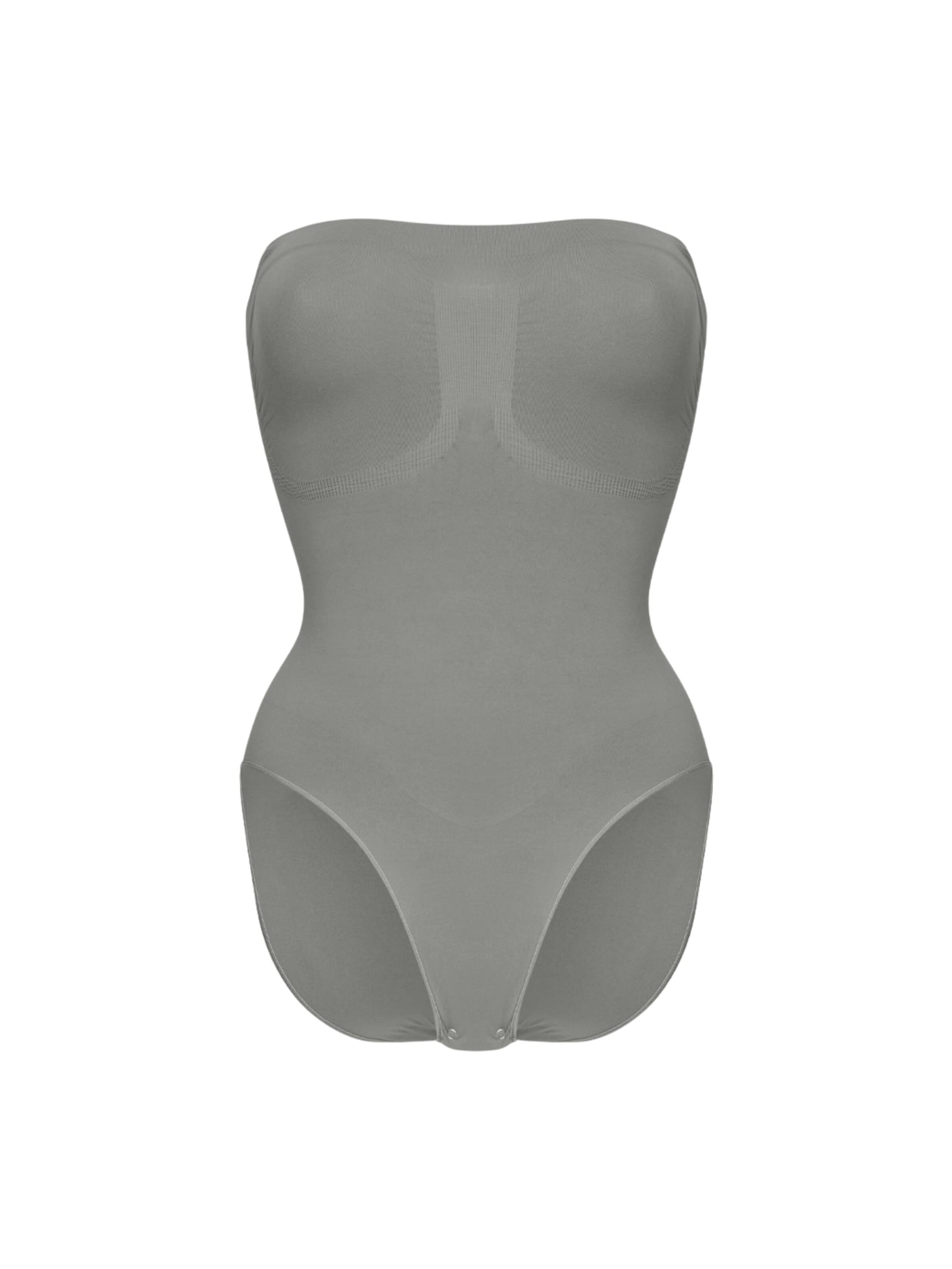 Body modelant 'Trägerloser Bodysuit Sculpting Shapewear mit Slip' cfab (formerly creamy fabrics) en gris : devant