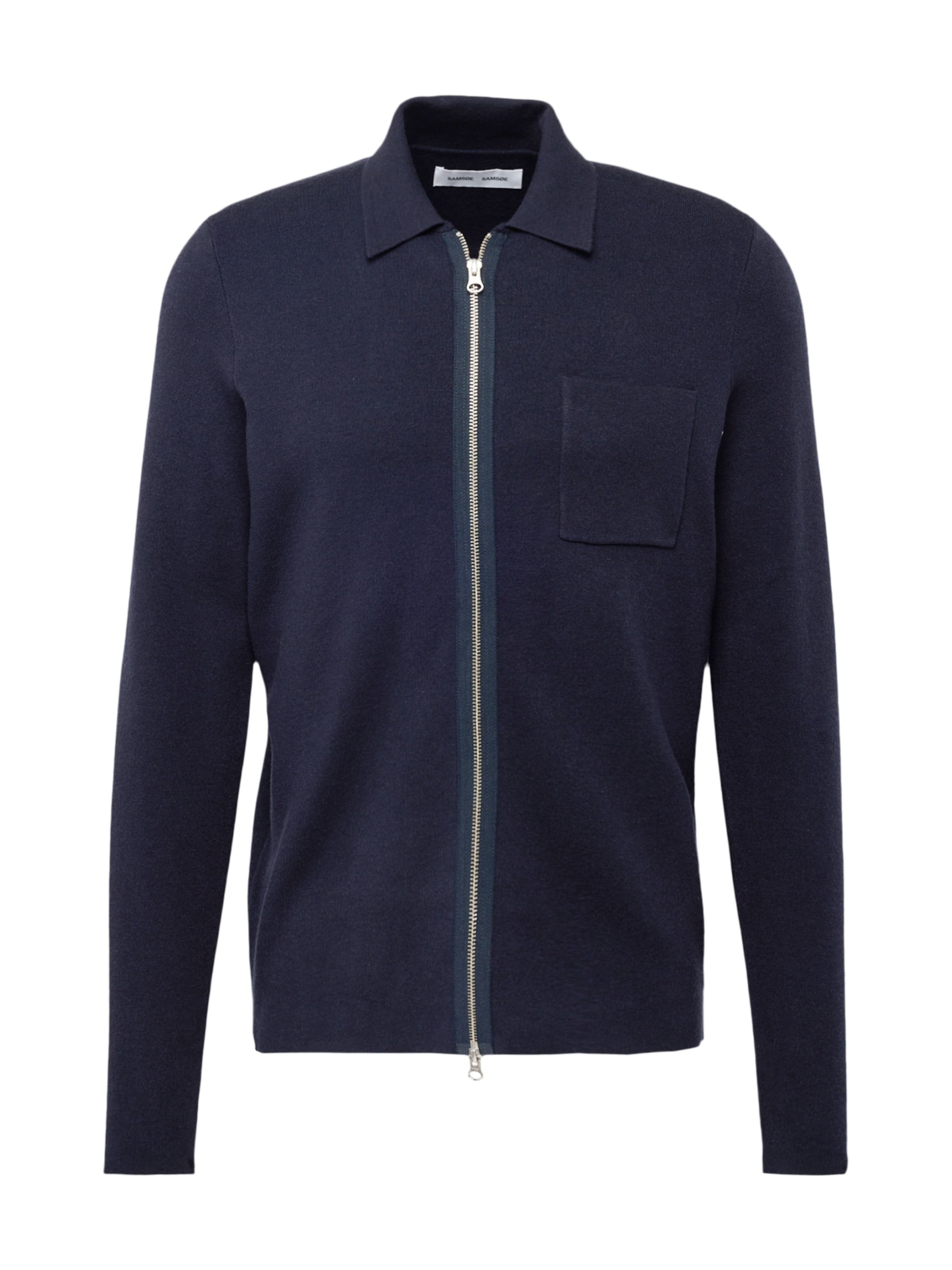 Samsøe Samsøe Вязаная кофта 'Guna' в Синий: спереди