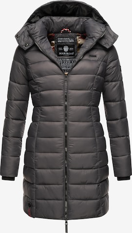 MARIKOO Winter Coat 'Abendsternchen' in Grey: front