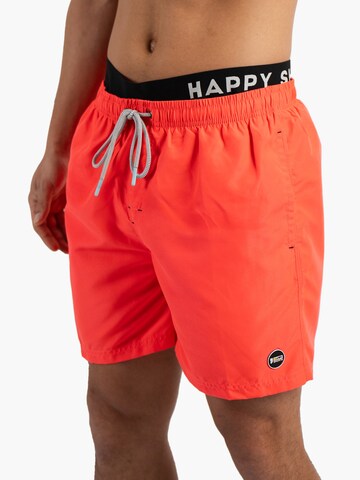 Happy Shorts Swimming shorts 'Double Waistband' in Red