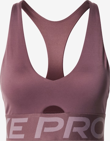 Soutien-gorge de sport 'NP SCULPT' NIKE en violet : devant