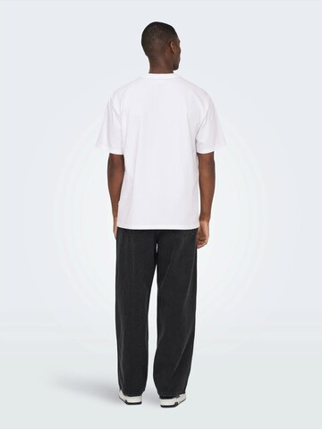 Only & Sons Tričko 'ONSPEANUTS' - Biela