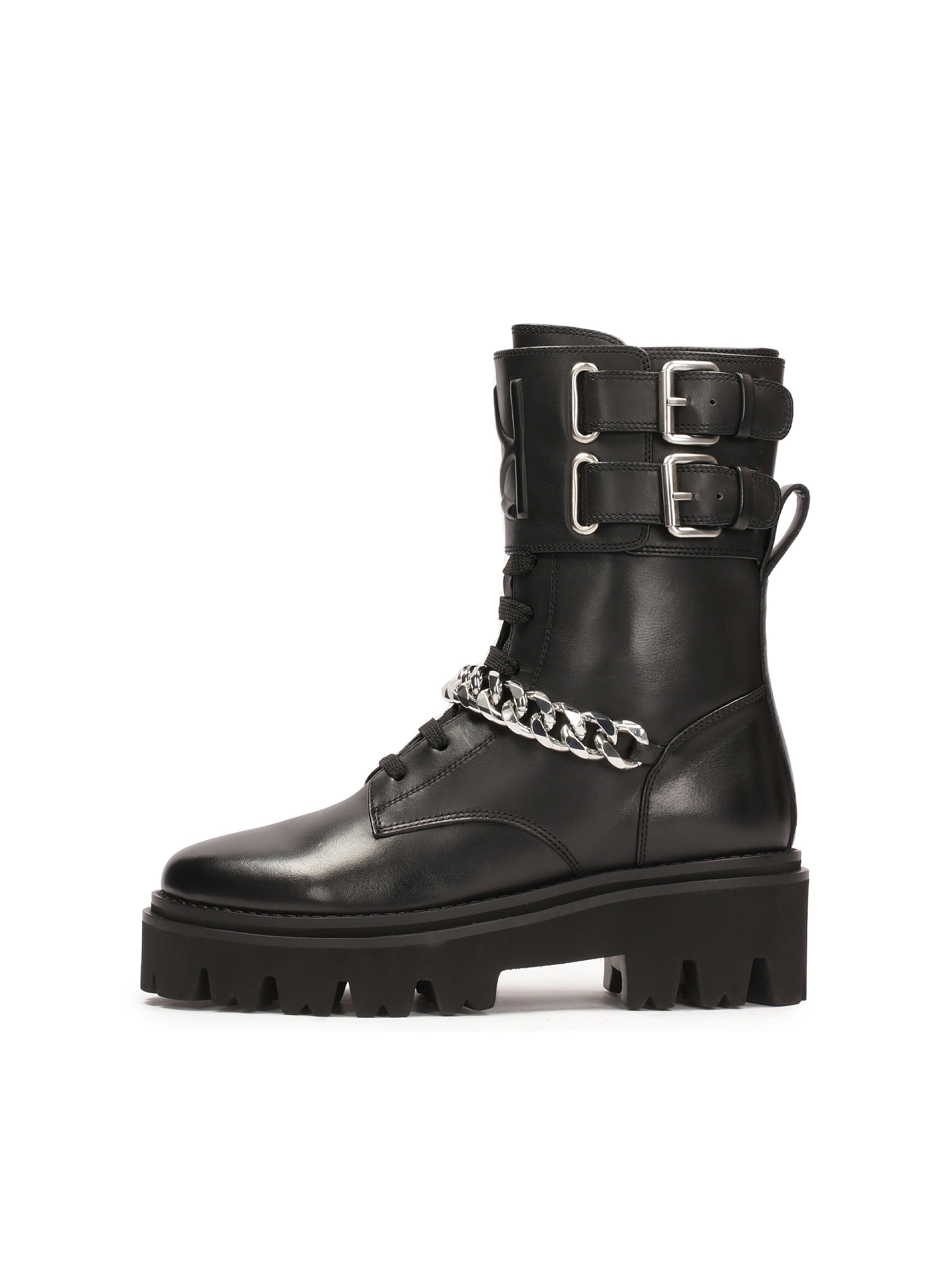 Bershka Lace up bootie in Silver ABOUT YOU