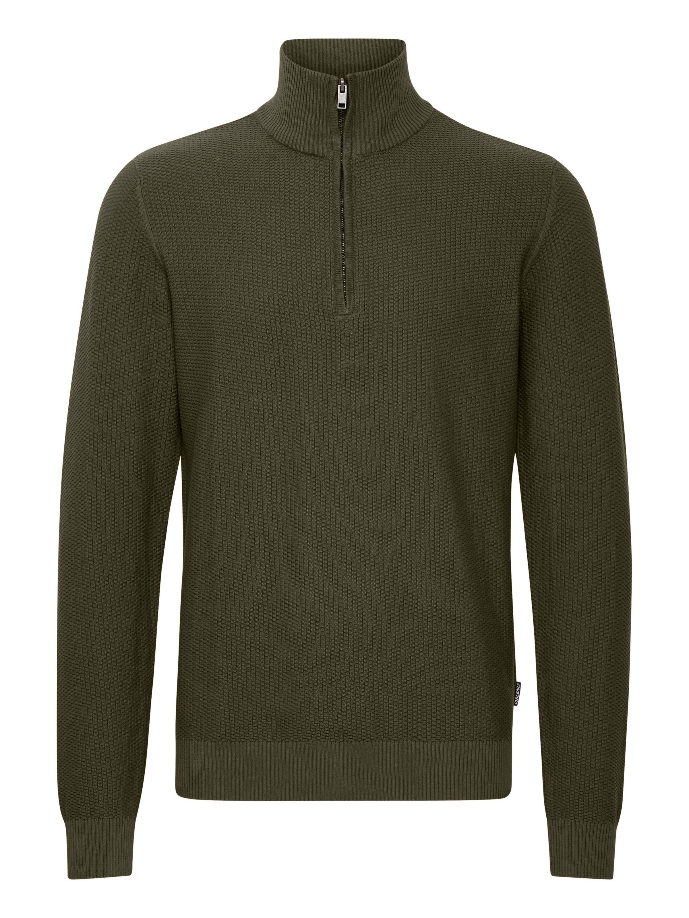 BLEND Trui in Groen: voorkant