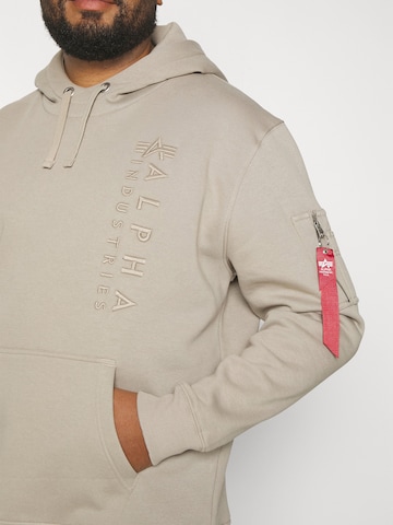 smėlio ALPHA INDUSTRIES Megztinis be užsegimo