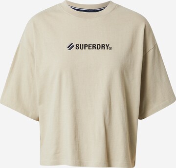 Superdry Тениска в бежово: отпред