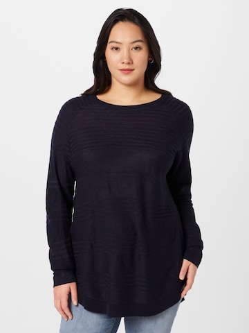 ONLY Carmakoma Sweater in Black: front