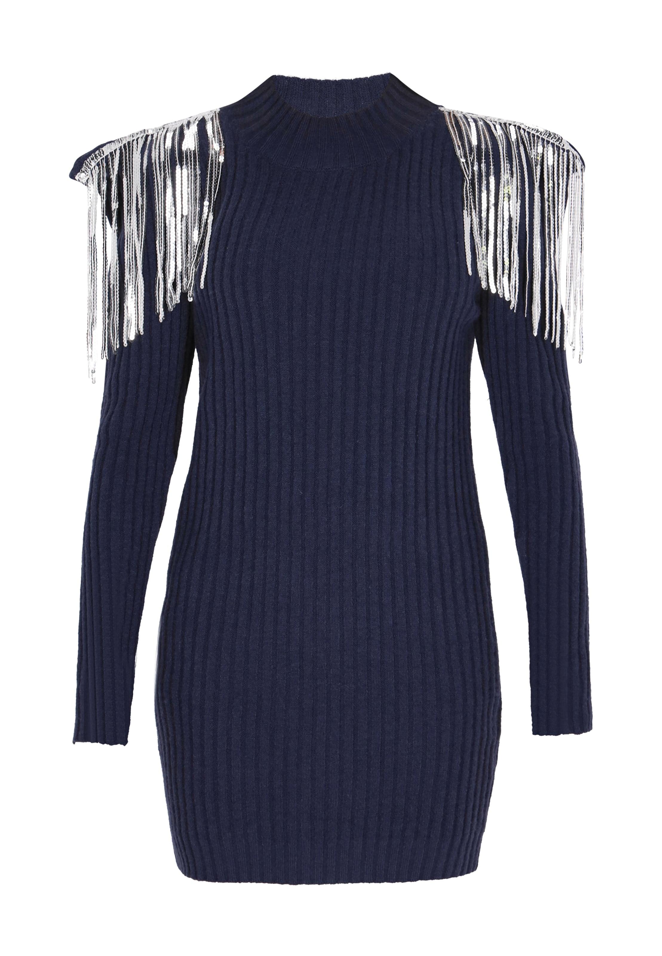 fainaPletena haljina - plava boja: prednji dio