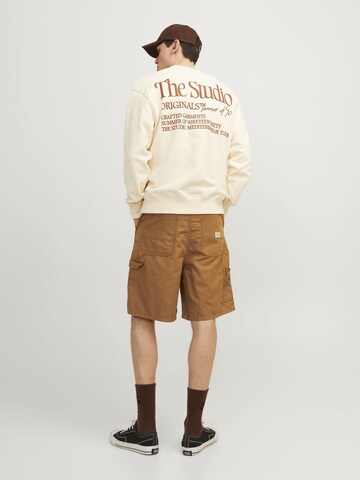 JACK & JONES Loosefit Cargobroek in Bruin