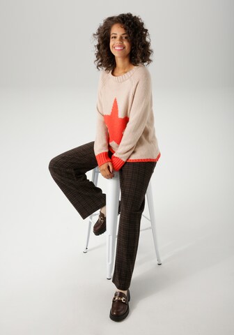 Aniston CASUAL Pullover in Beige