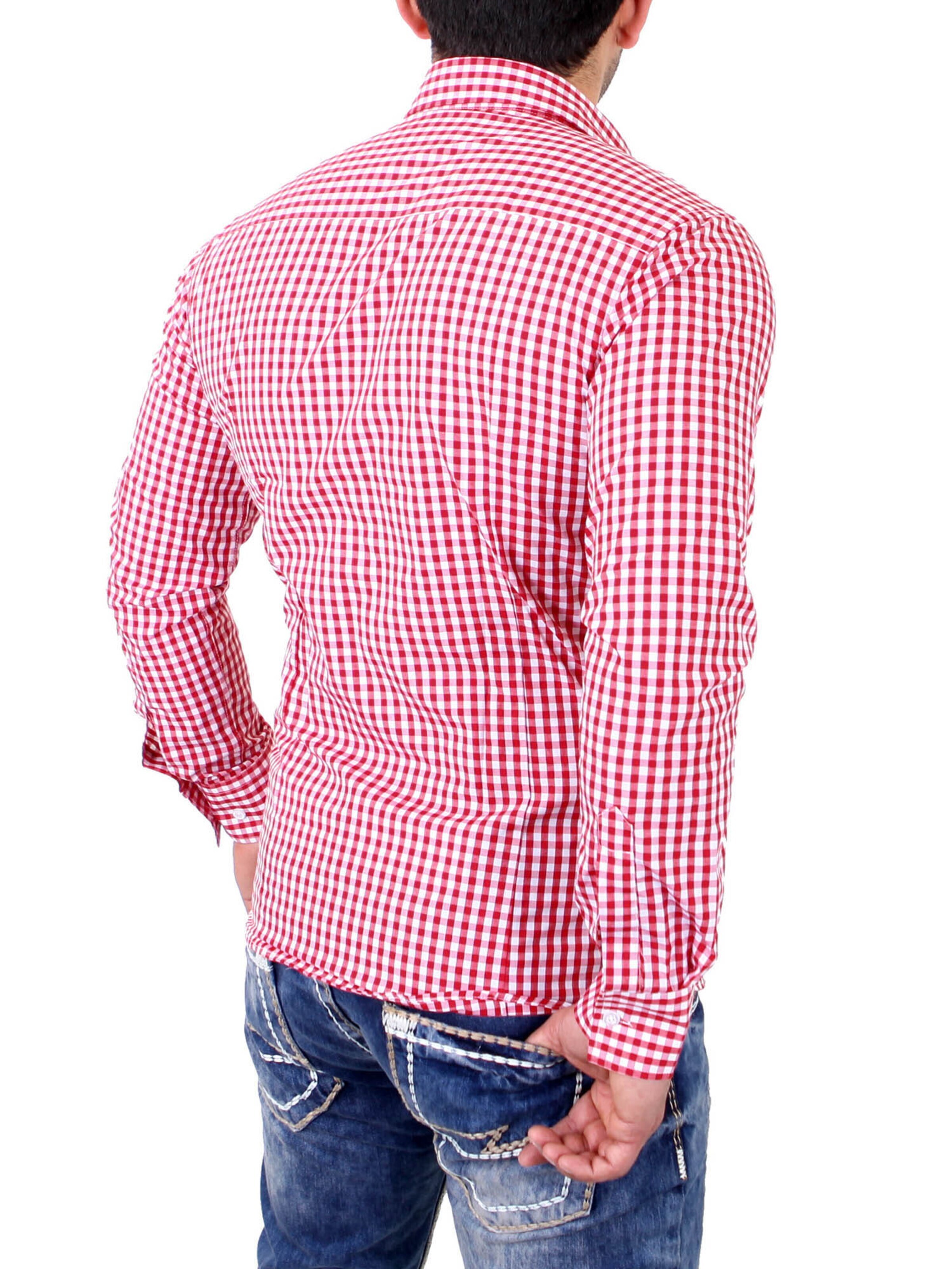 Reslad Slim Fit Hemd 'RS7007'‌‌‌‌ in Rot