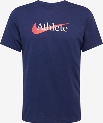 NIKE Functioneel shirt in Blauw: voorkant