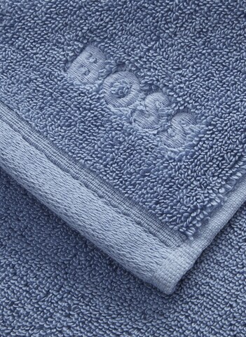 BOSS Towel in Blue: front