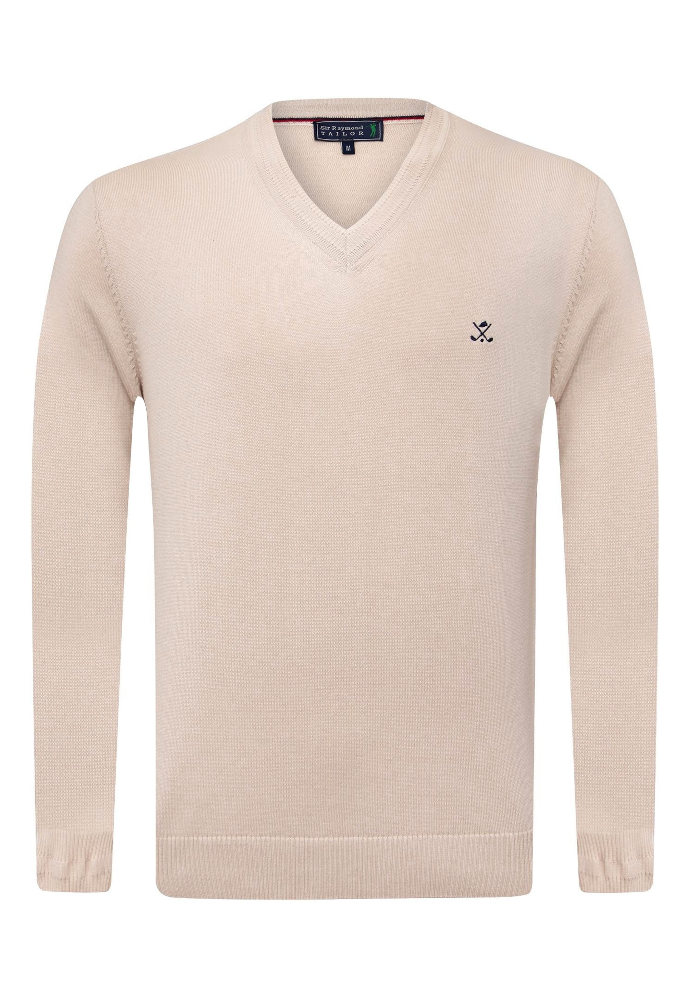 Sir Raymond Tailor Strickpullover 'Los Angeles' in Beige: Vorderseite